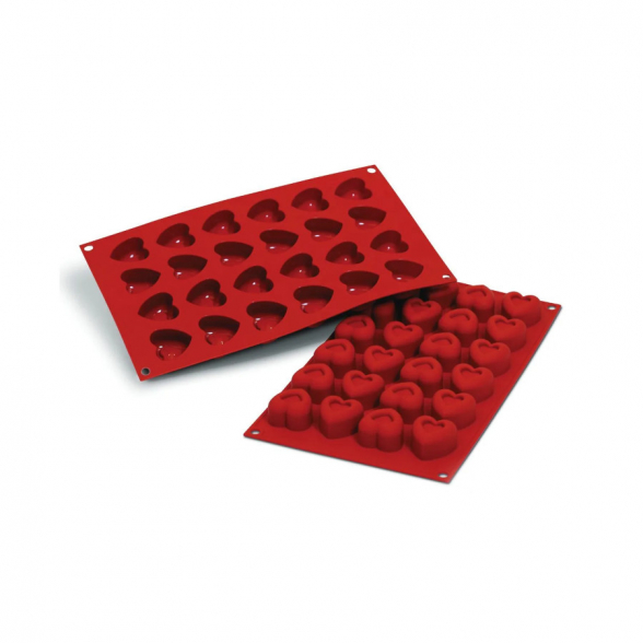 Silikonform Small Heart Savarin